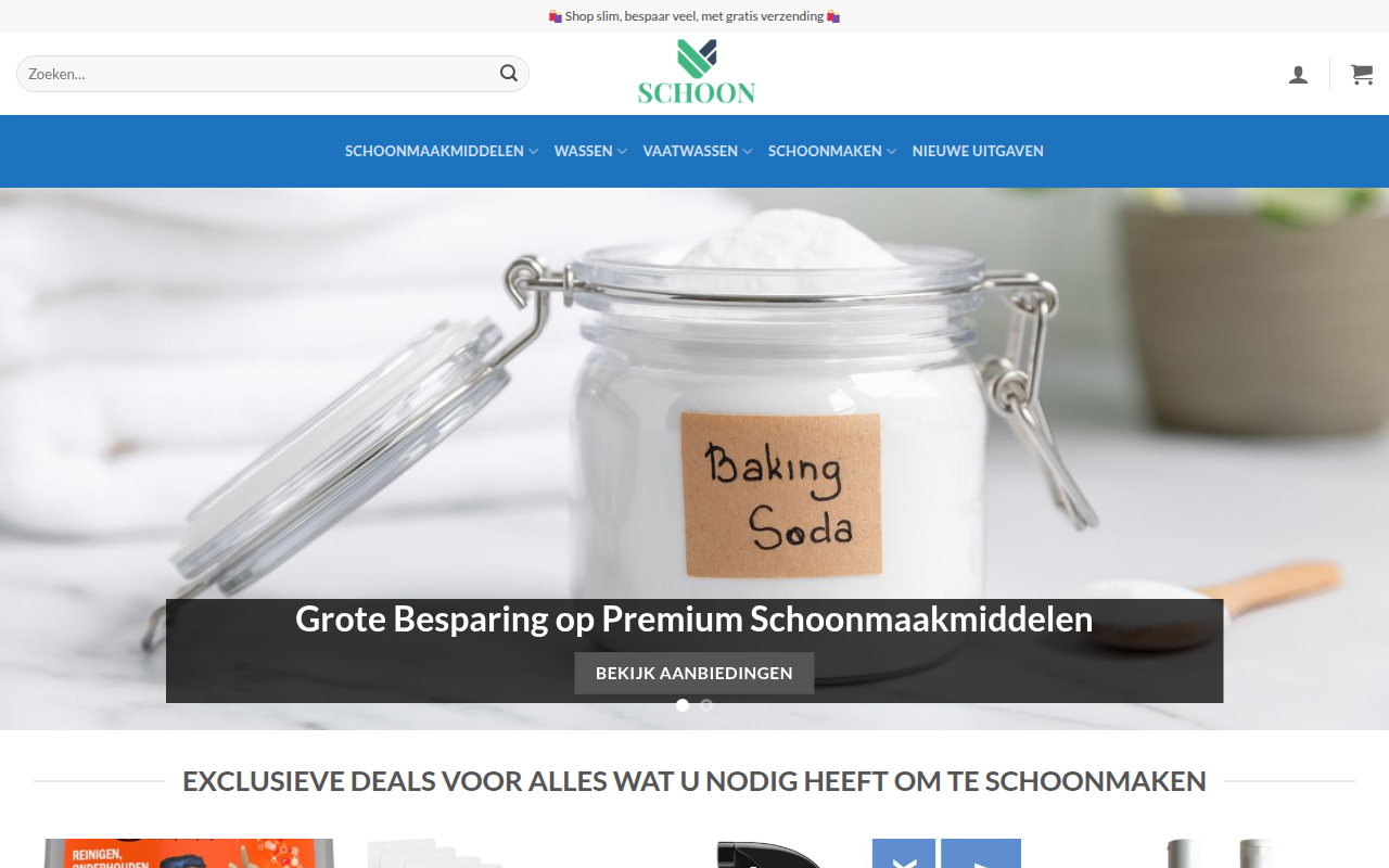 Screenshot van reinigerwinkel.com