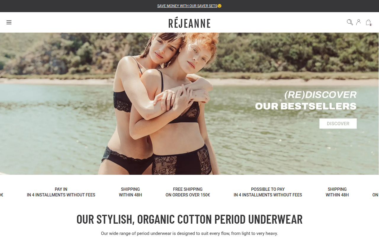Screenshot van rejeanne-underwear.com