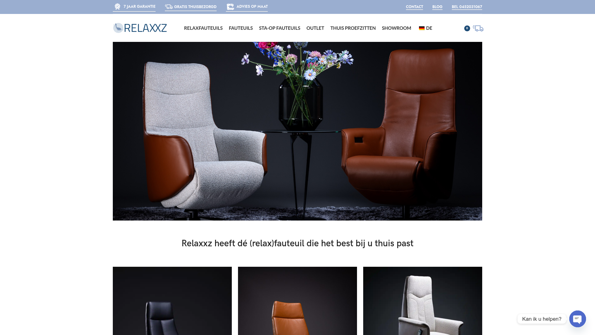 Screenshot van relaxxz.nl