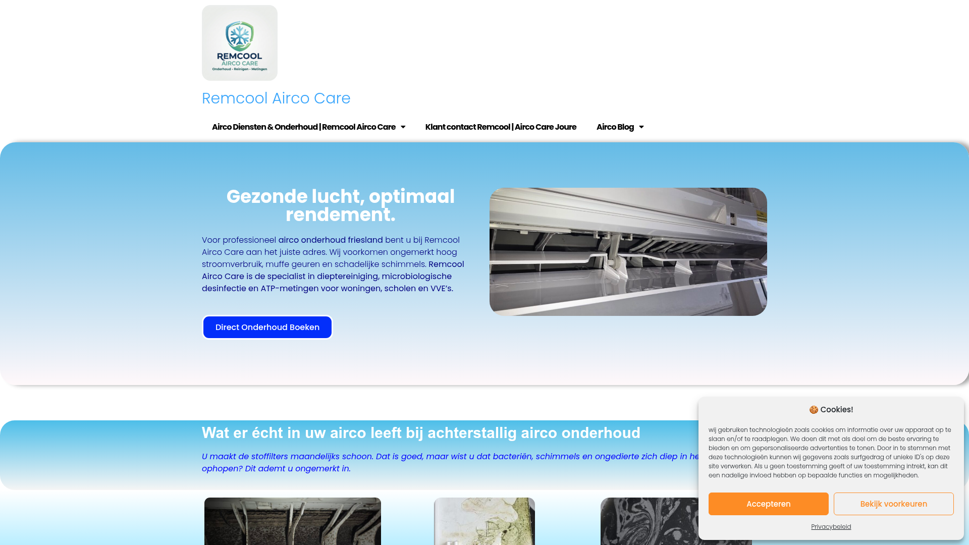 Screenshot van remcool.nl