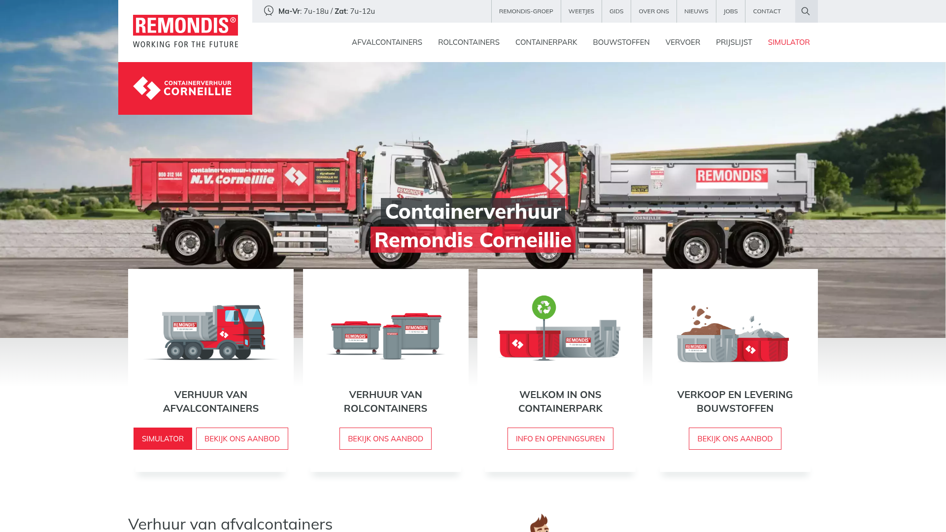 Screenshot van remondis-corneillie.be