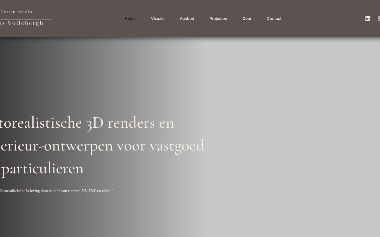 Screenshot van rensvollebergh.com