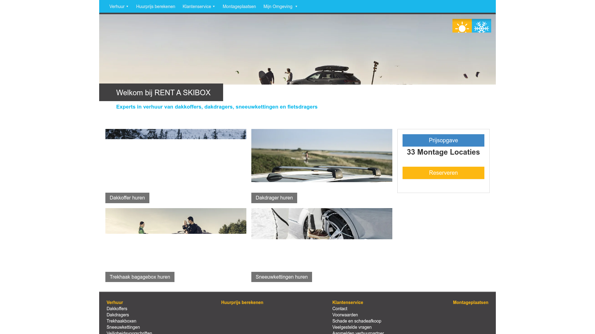 Screenshot van rent-a-skibox.nl