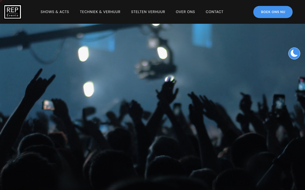 Screenshot van rep-events.nl