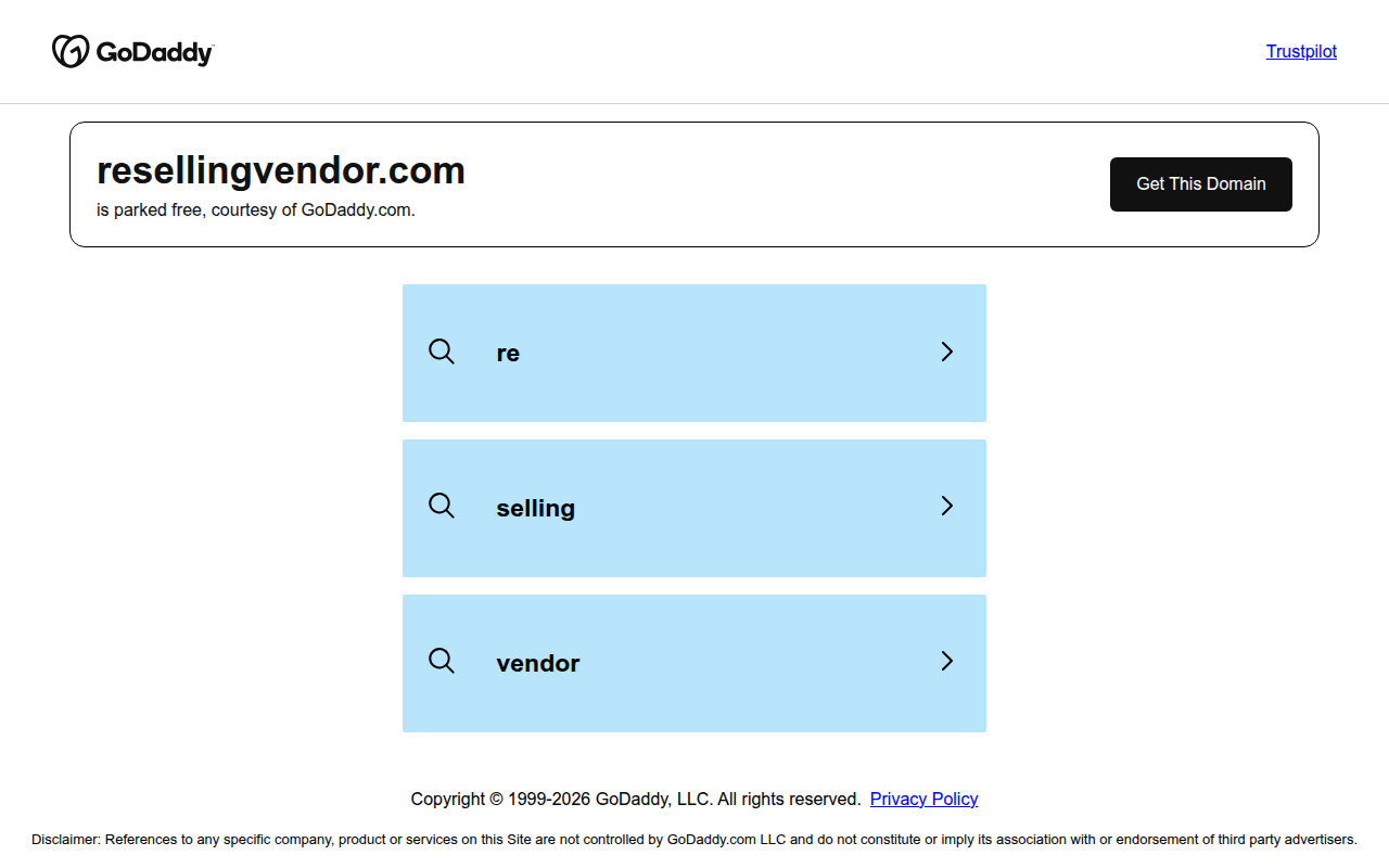 Screenshot van resellingvendor.com