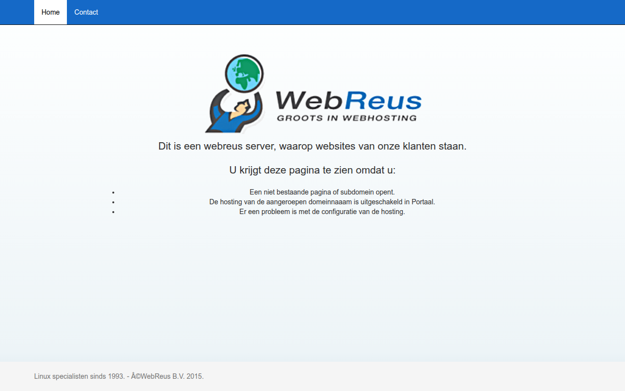 Screenshot van restore.nl