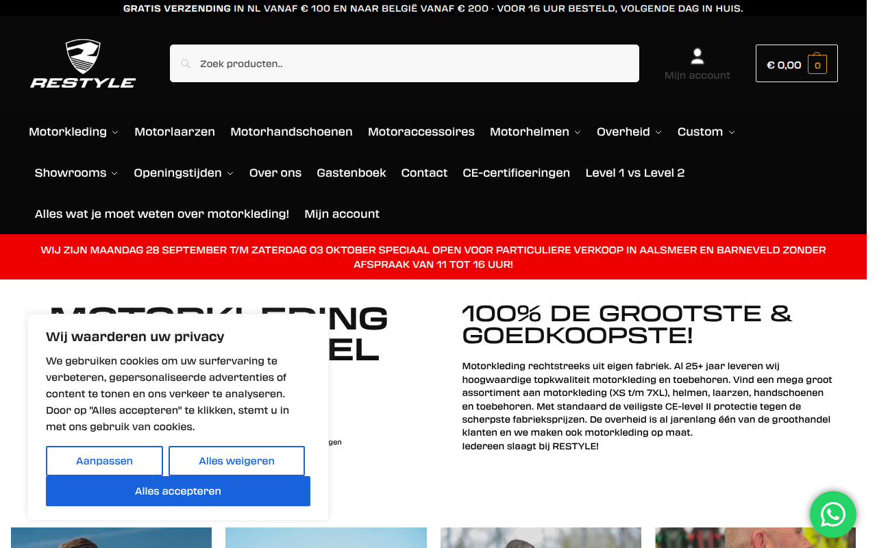Screenshot van restylewear.com