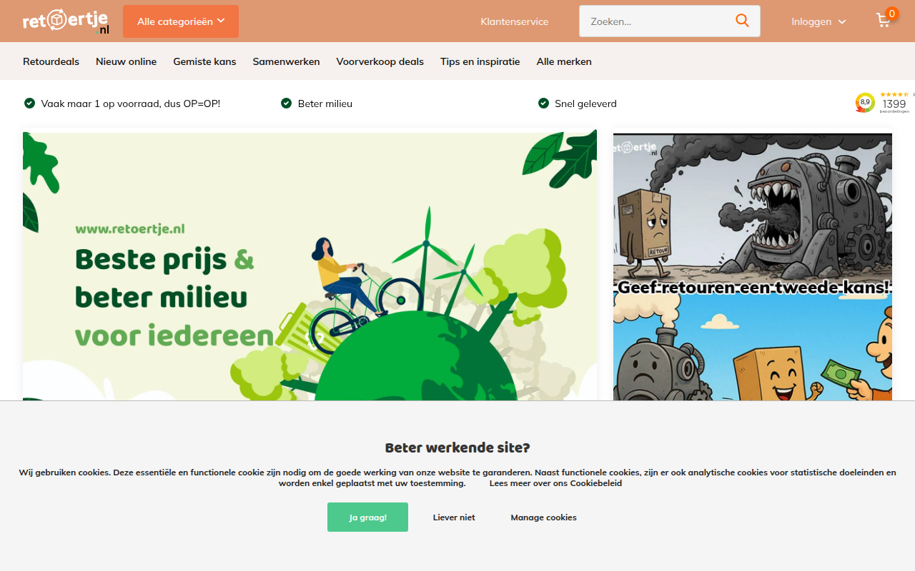 Screenshot van retoertje.nl