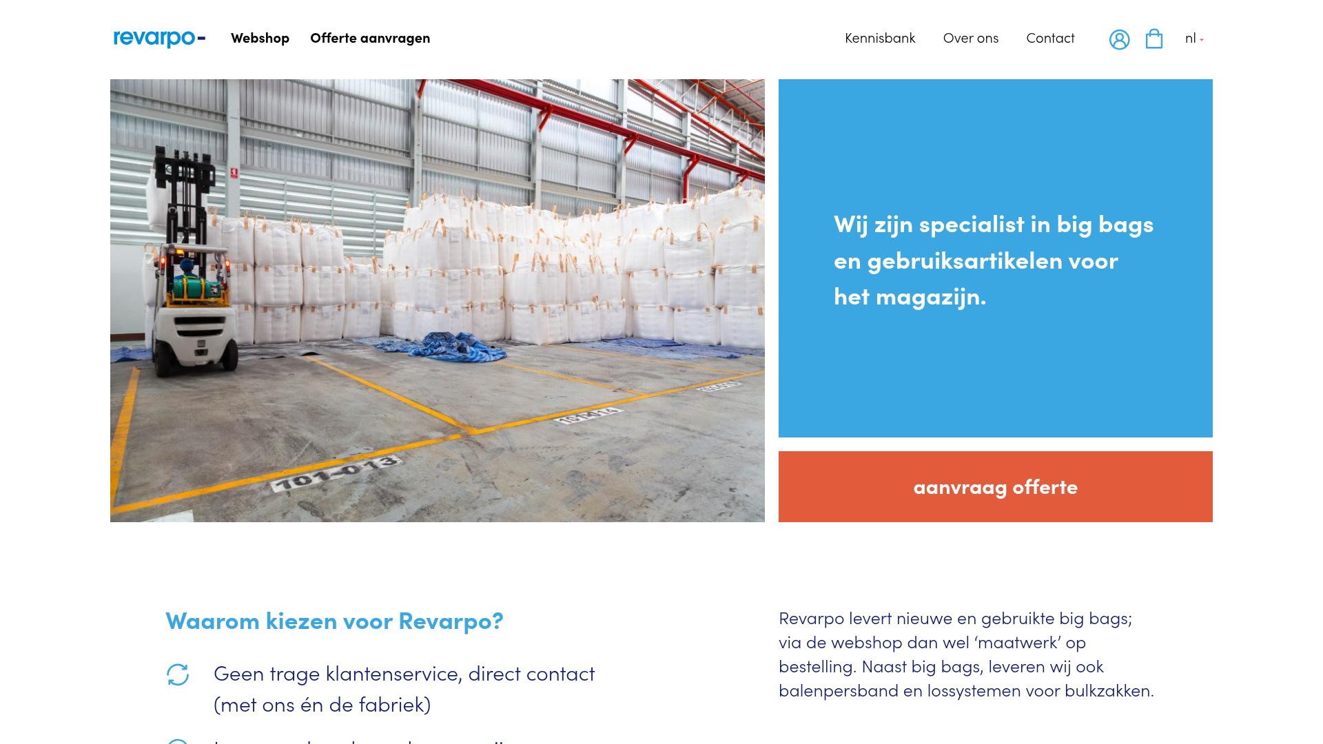 Screenshot van revarpo.nl