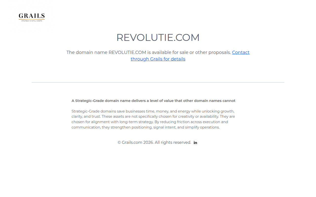 Screenshot van revolutie.com
