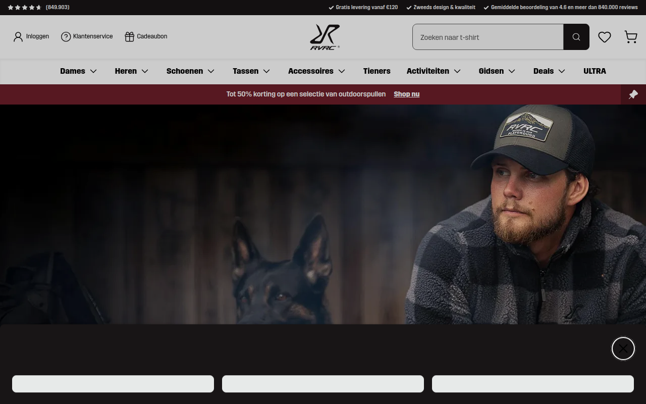 Screenshot van revolutionrace.be