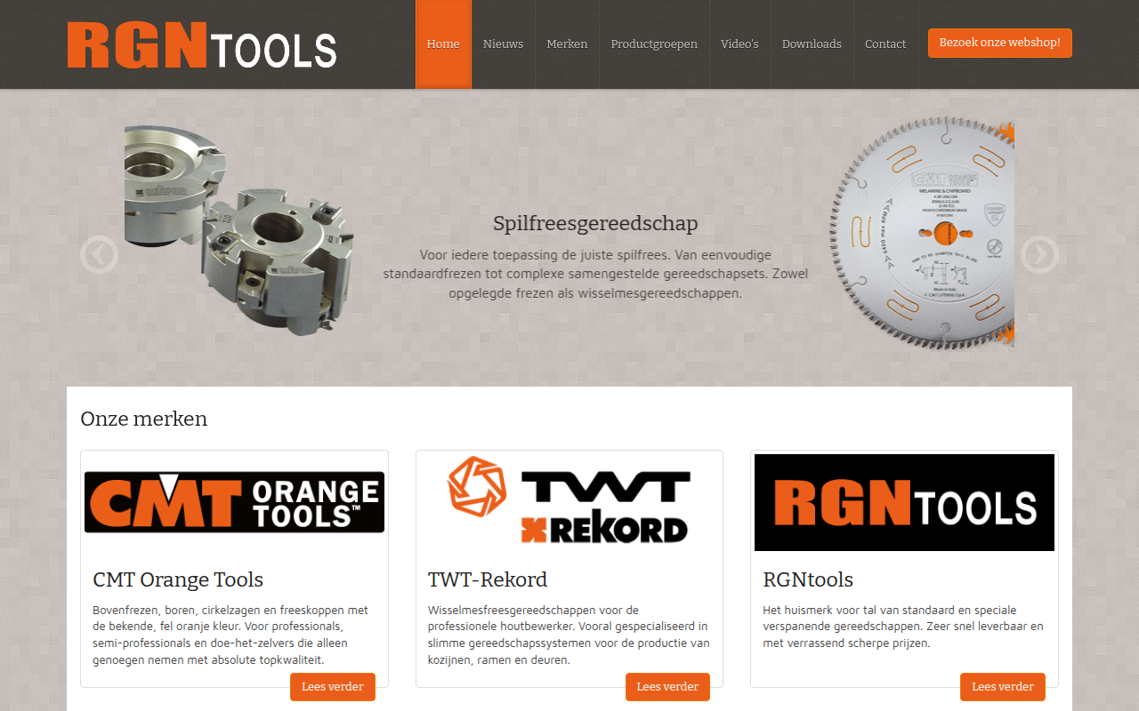 Screenshot van rgntools.nl