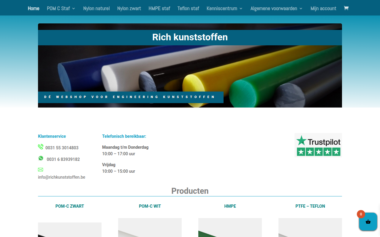 Screenshot van richkunststoffen.be