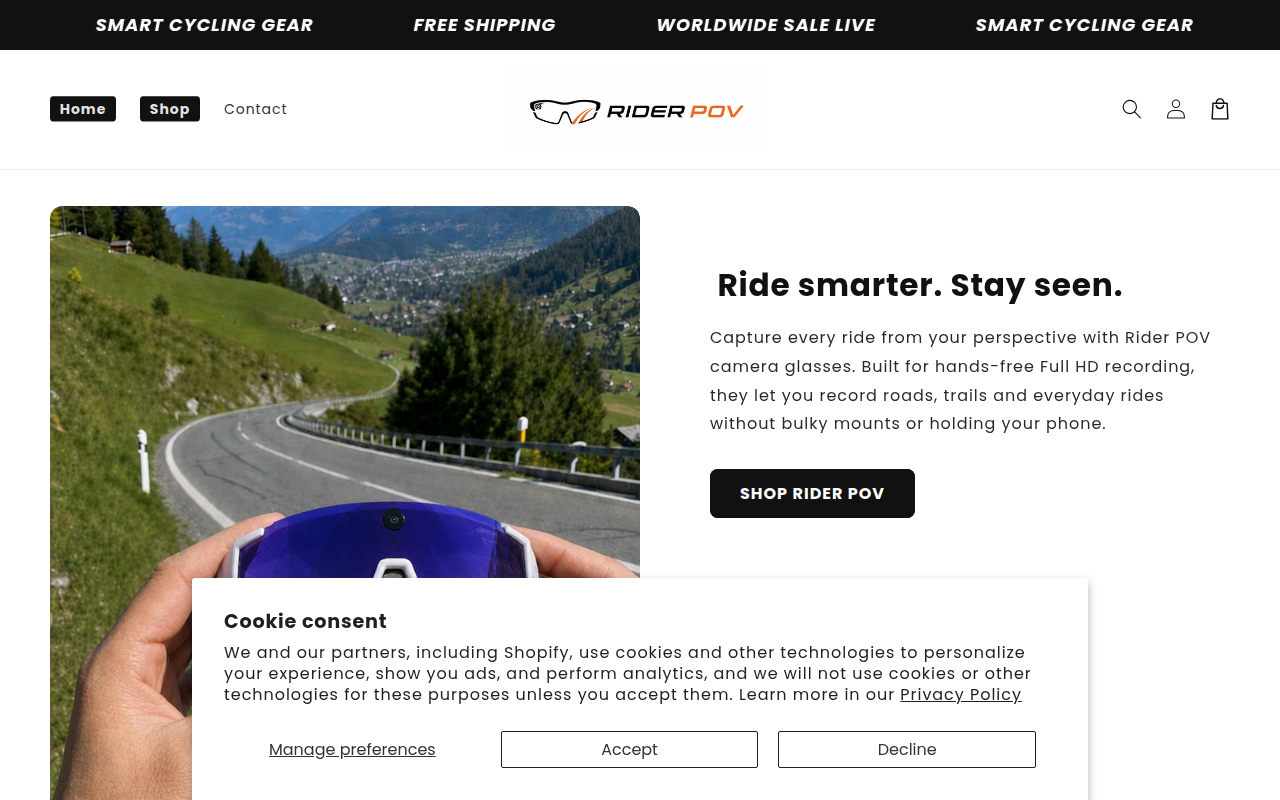 Screenshot van riderpov.com