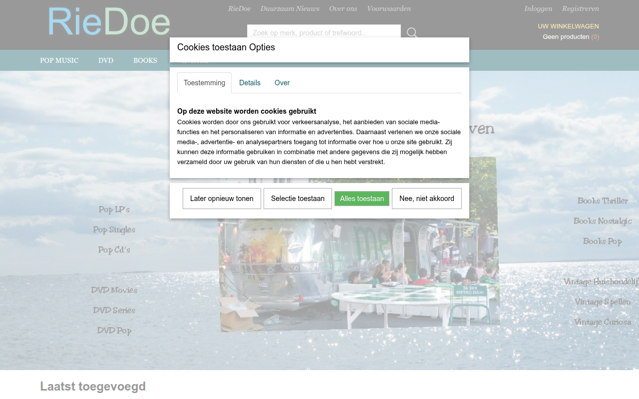 Screenshot van riedoe.nl
