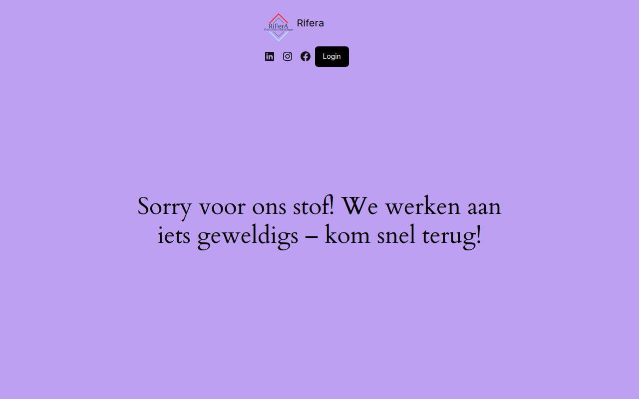 Screenshot van rifera.nl