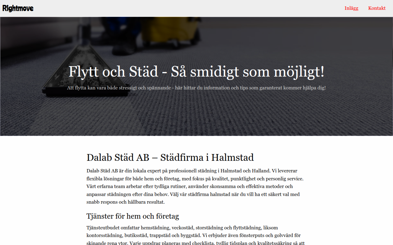 Screenshot van rightmove.nu