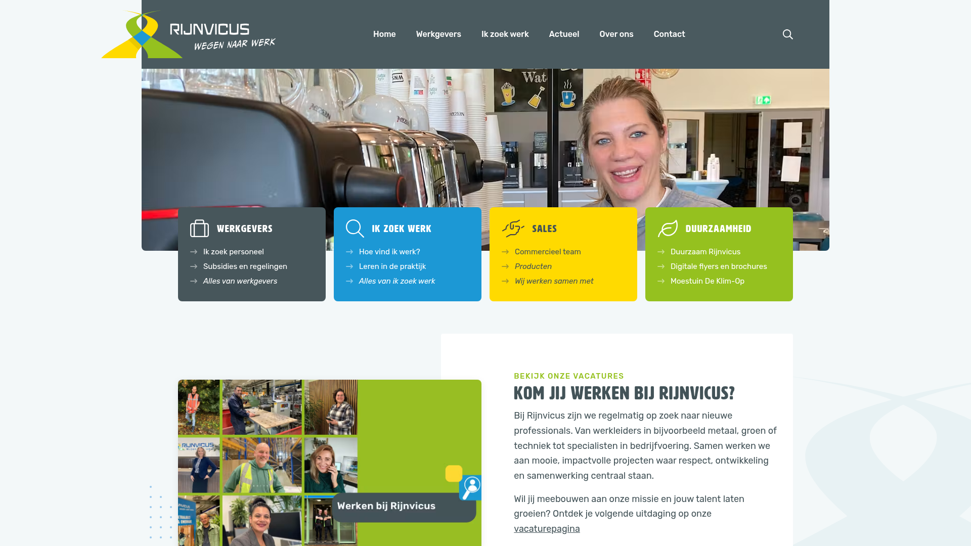 Screenshot van rijnvicus.nl
