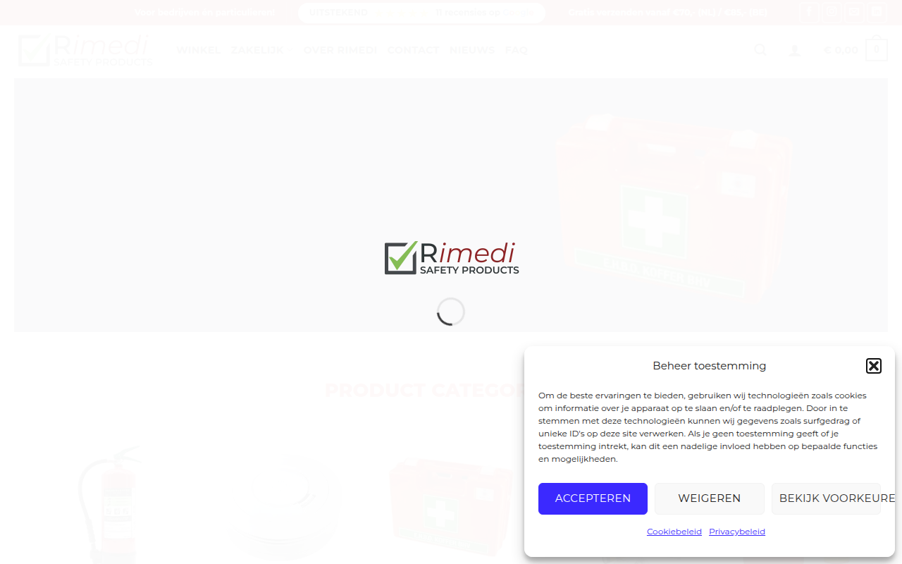 Screenshot van rimedi.nl