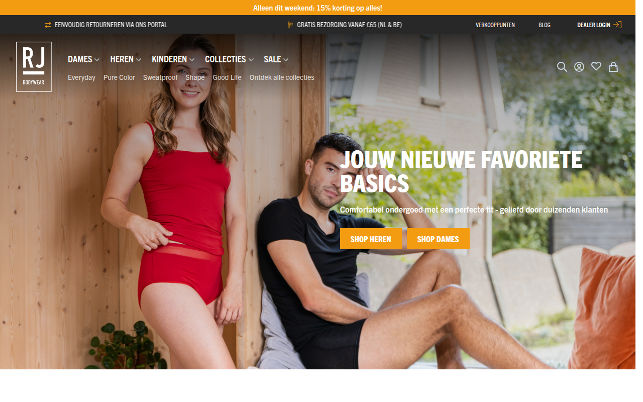 Screenshot van rjbodywear.com