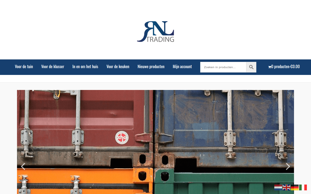 Screenshot van rnltrading.com