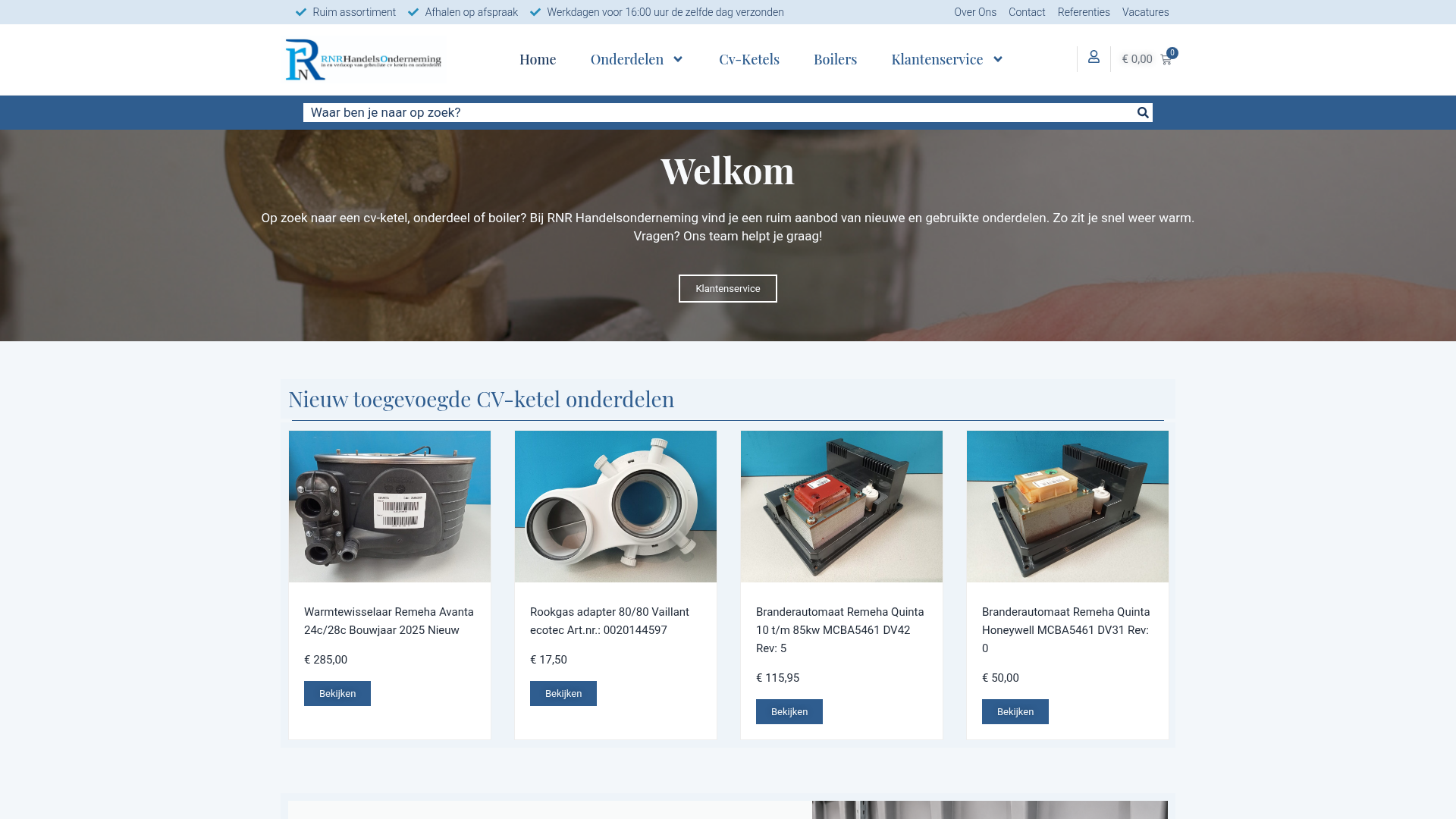 Screenshot van rnrhandelsonderneming.nl