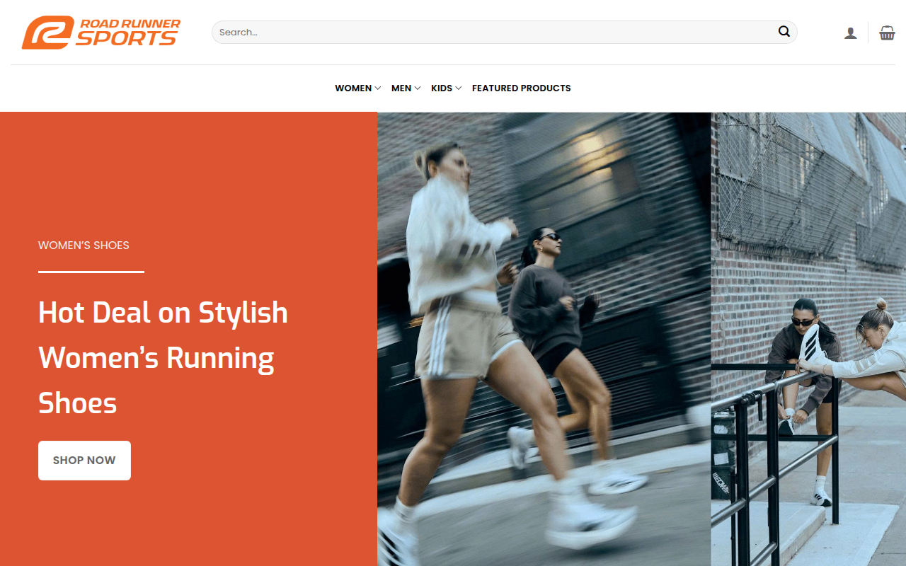 Screenshot van roadrunnersportsus.com