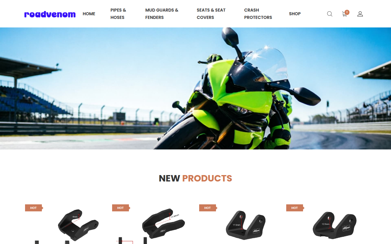 Screenshot van roadvenom.com