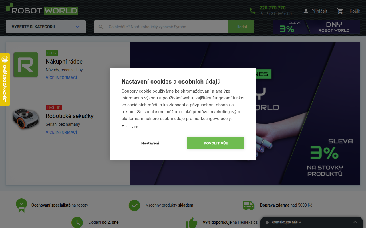 Screenshot van robotworld.cz
