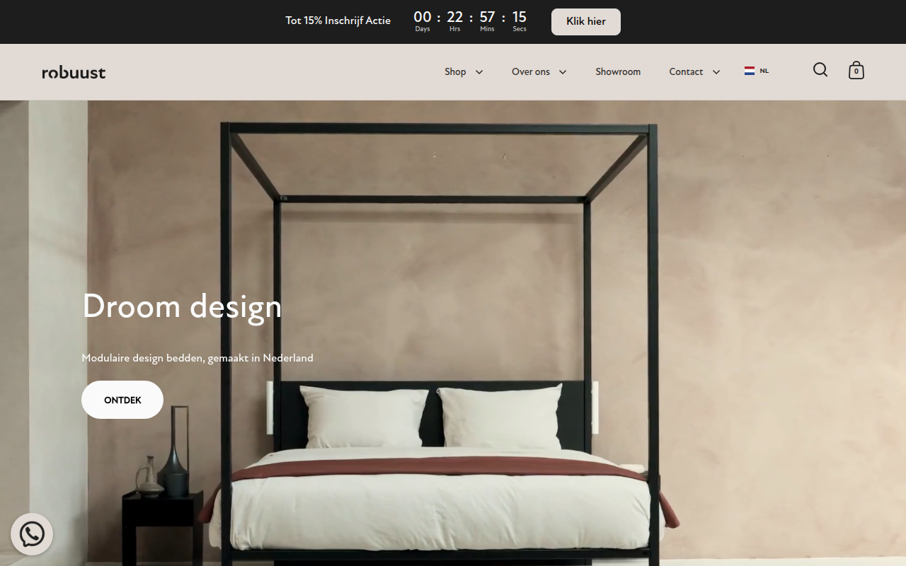 Screenshot van robuust.com