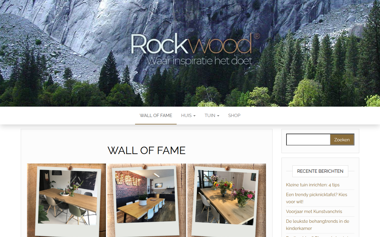 Screenshot van rockwood.nl