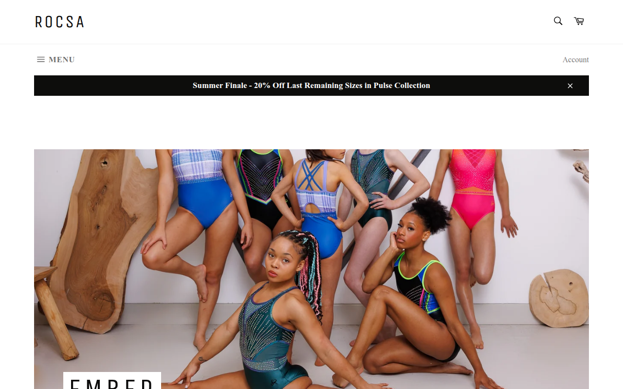 Screenshot van rocsaleotards.co.uk
