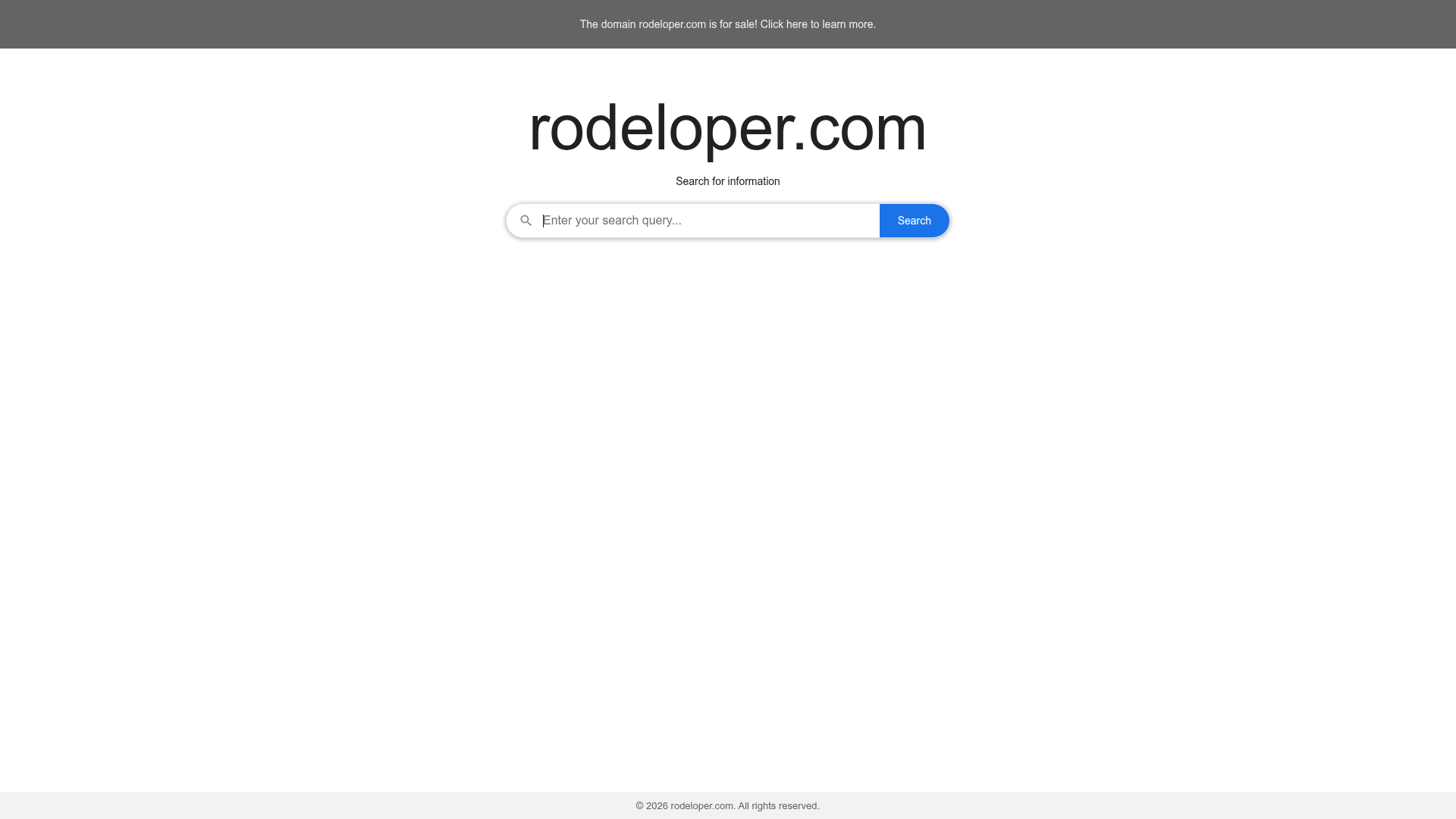 Screenshot van rodeloper.com