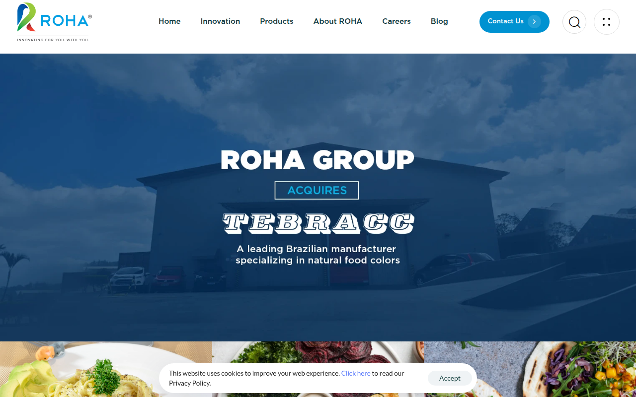 Screenshot van roha.com