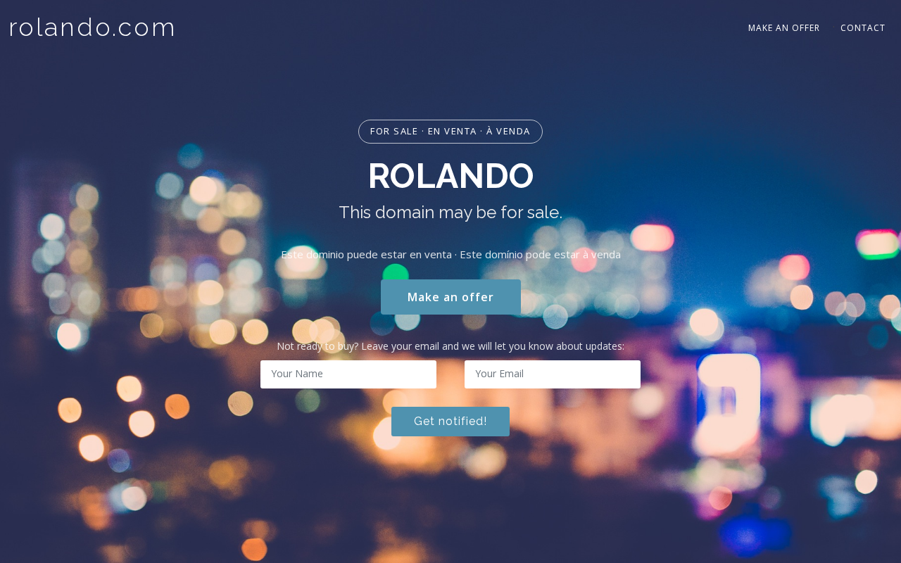 Screenshot van rolando.com