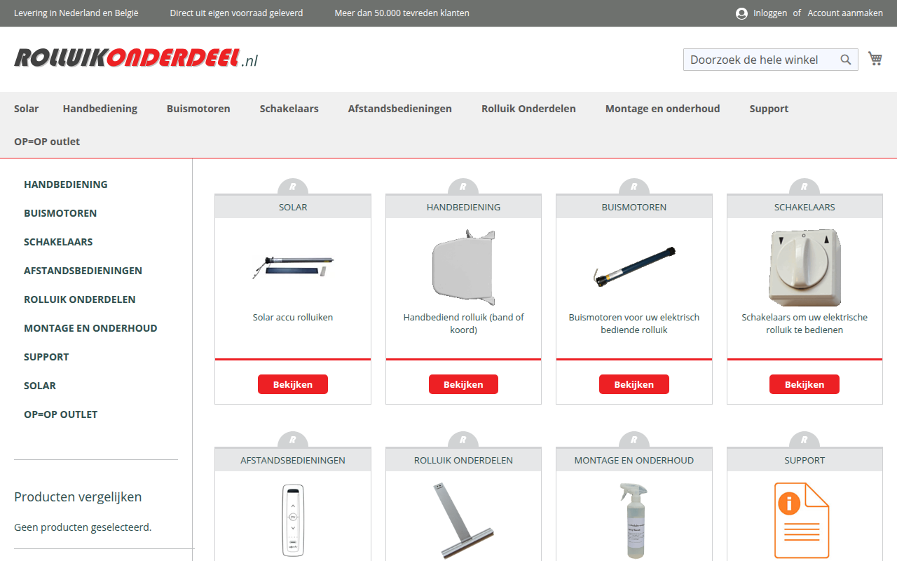 Screenshot van rolluikonderdeel.nl