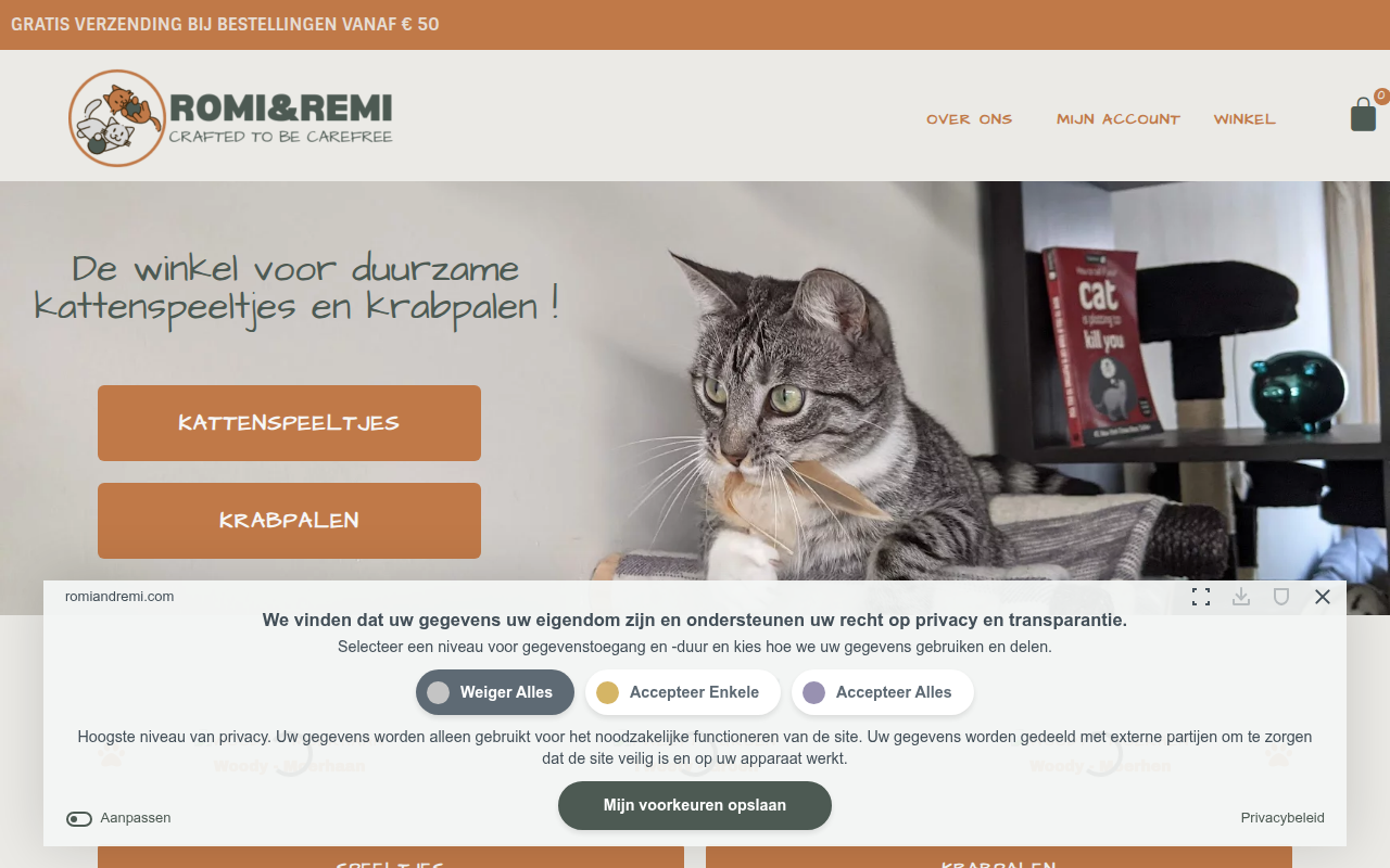 Screenshot van romiandremi.com