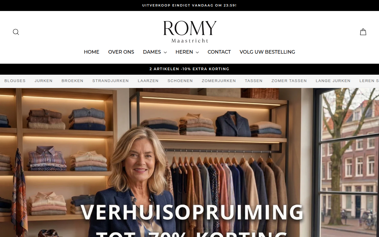 Screenshot van romymaastricht.com