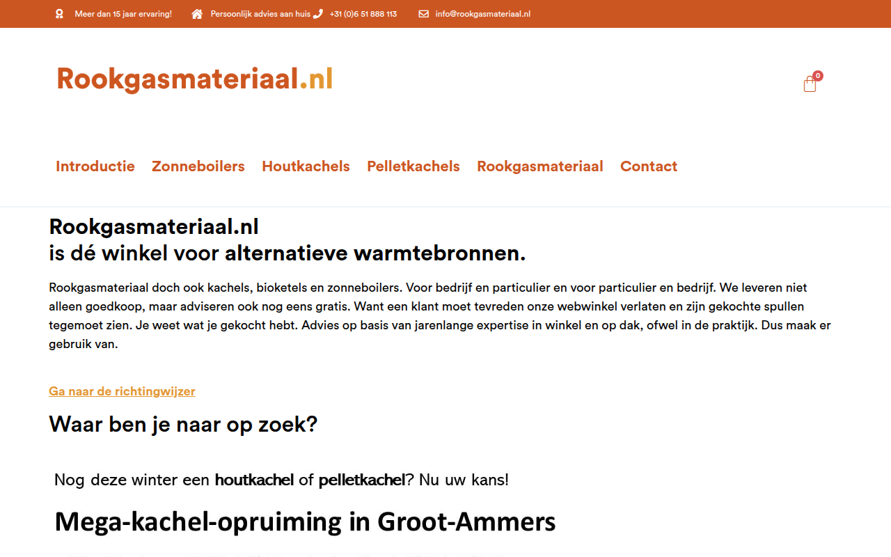 Screenshot van rookgasmateriaal.nl