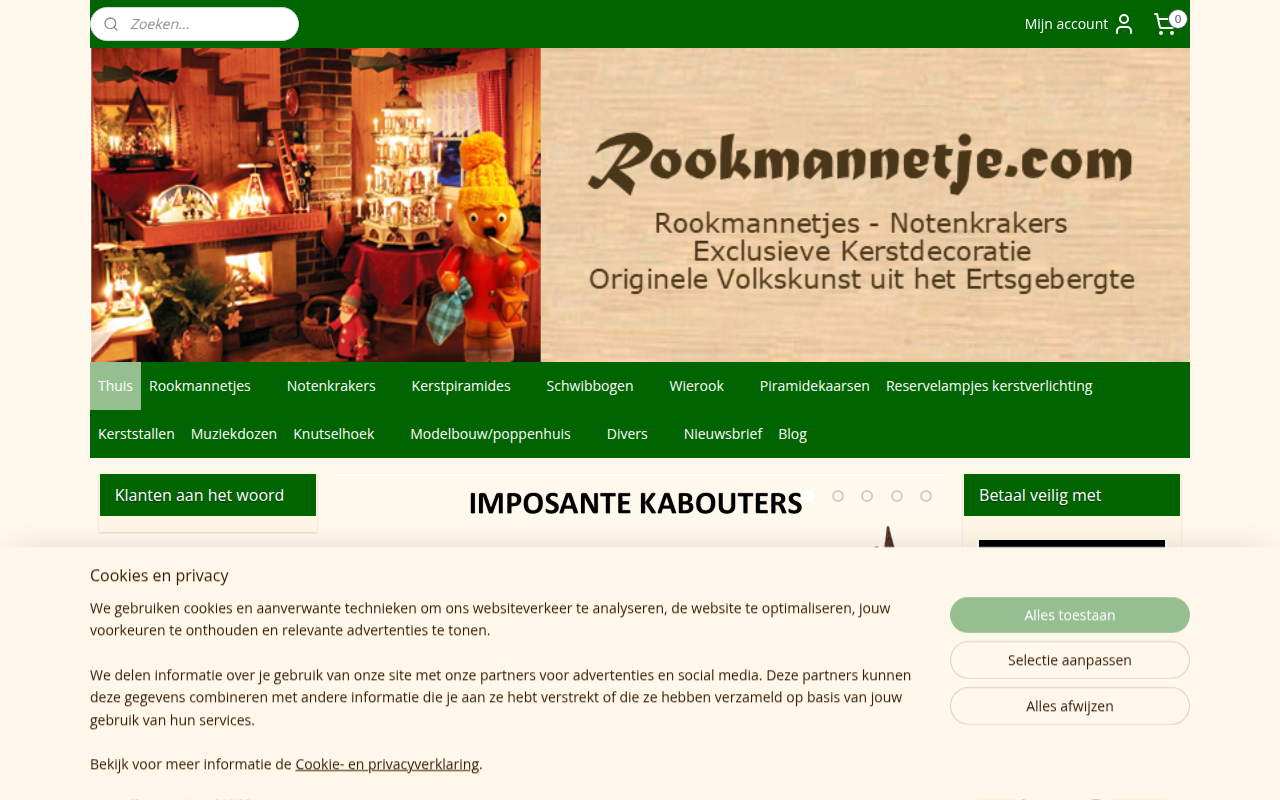 Screenshot van rookmannetje.com