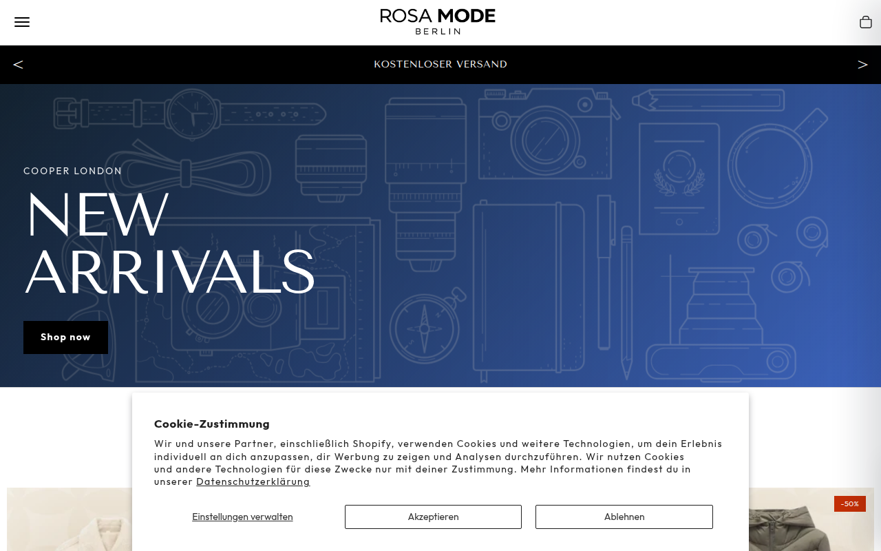 Screenshot van rosa-mode.com