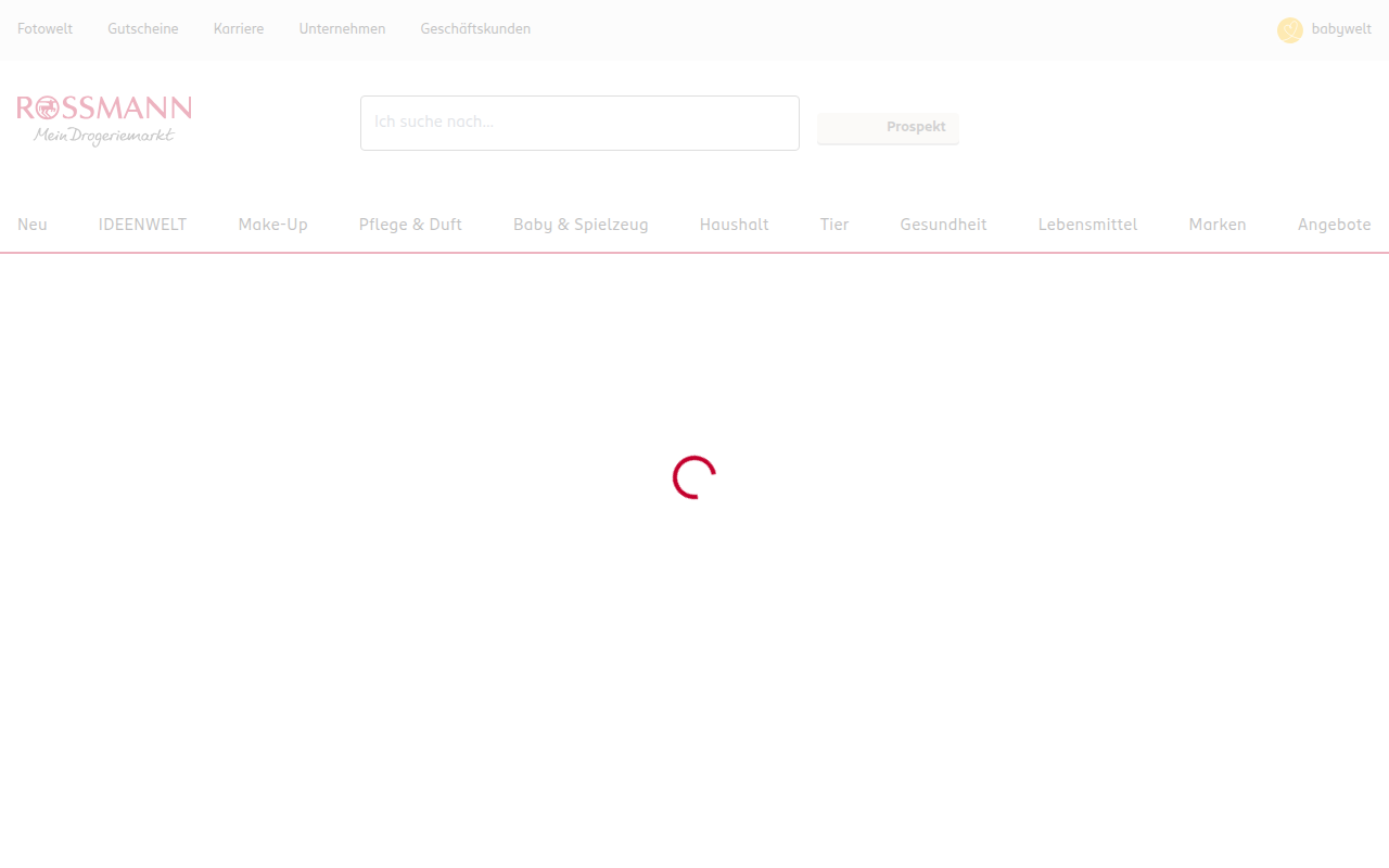 Screenshot van rossmann.de