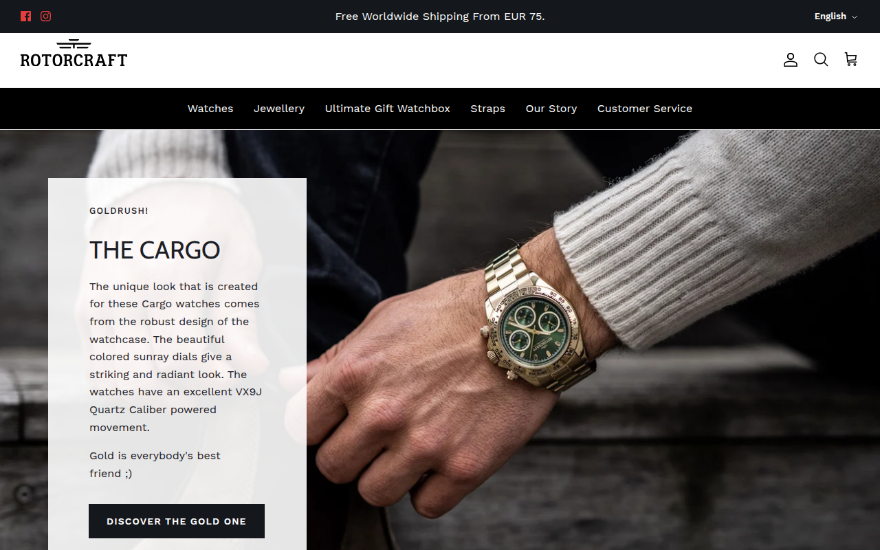 Screenshot van rotorcraftwatches.com