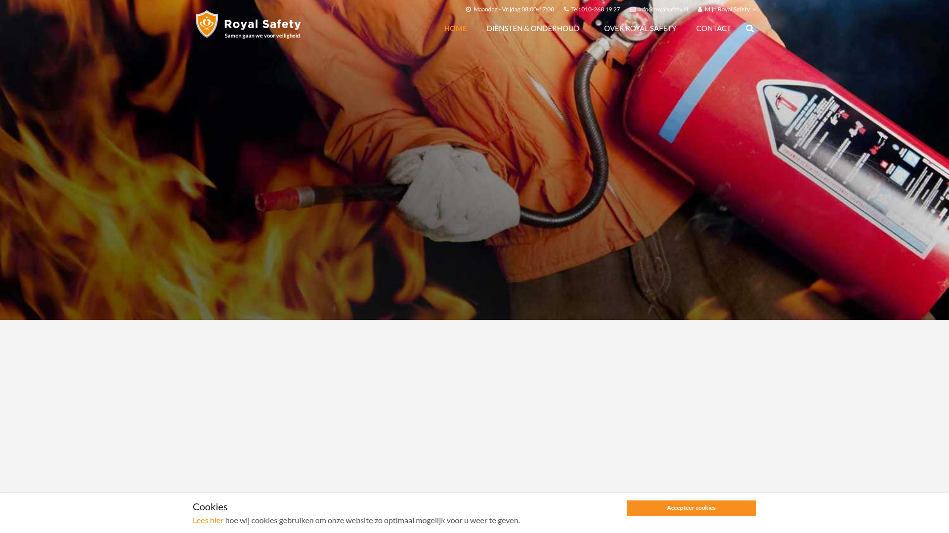 Screenshot van royalsafety.nl