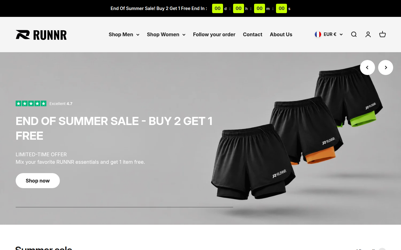 Screenshot van runnractive.com