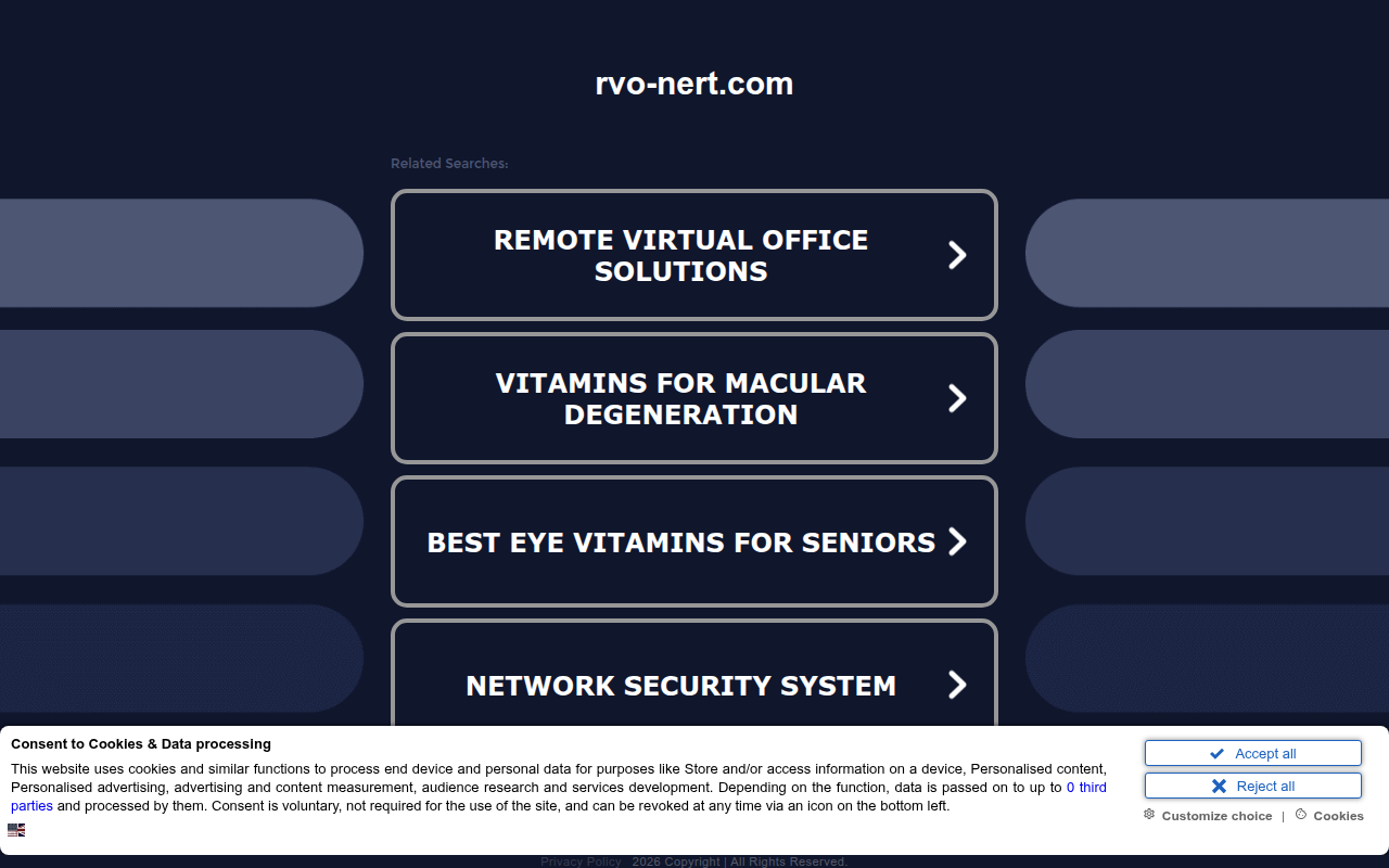 Screenshot van rvo-nert.com