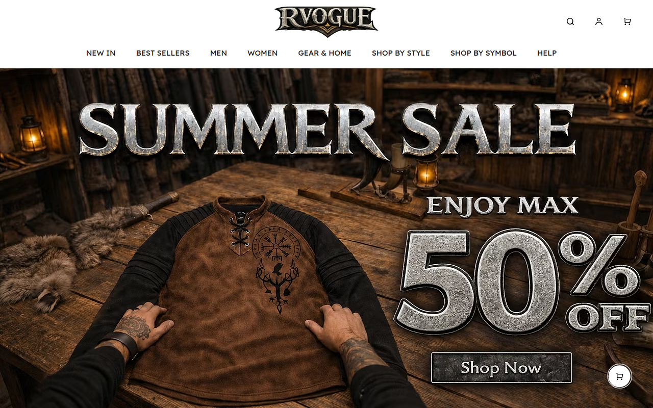 Screenshot van rvogue.com