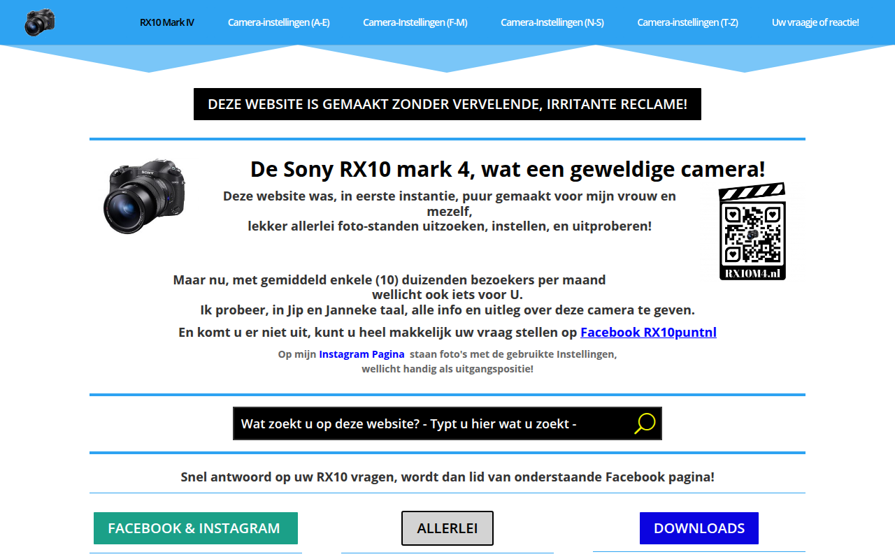 Screenshot van rx10m4.nl