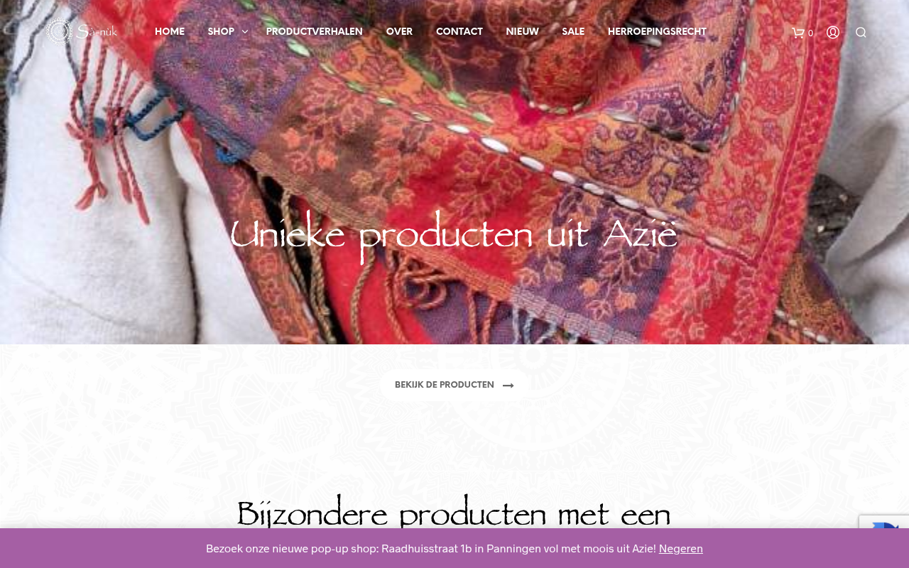 Screenshot van sa-nuk.nl