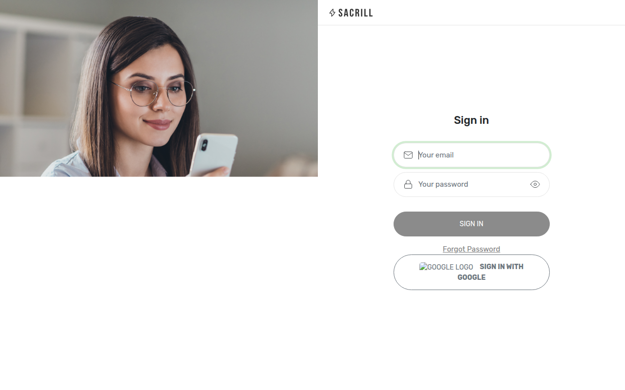 Screenshot van sacrill.com